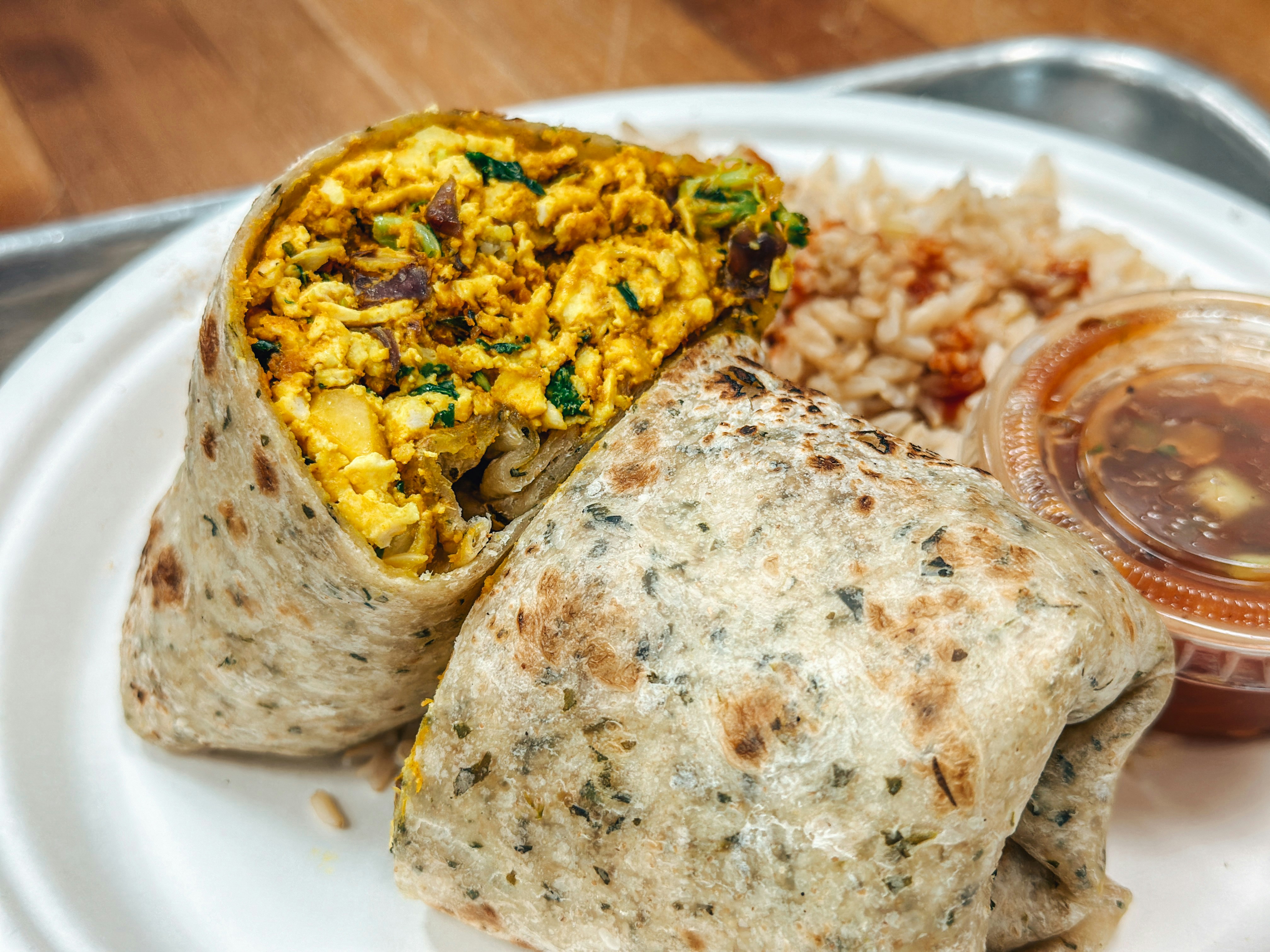 Menu item number two - burrito